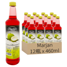 Marjan 椰子香蘭糖漿, 460ml, 12瓶