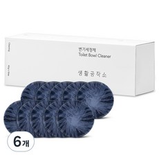 생활공작소 변기세정제 10p, 400g, 6개
