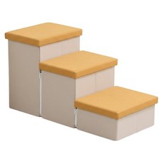 MH家居 寵物收納階梯 3層, 1組, 黃色