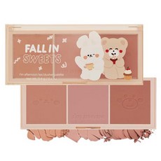 I'm 我愛甜點暖茶土色腮紅盤 11.4g, 1盒, 01 經典款