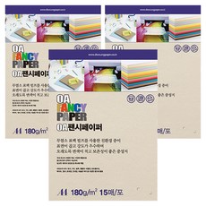 두성종이 OA 팬시페이퍼 컬러복사지 흰미색 180g R01, A4, 45개