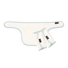 꿈두부 오가닉 아기띠 침받이세트, 팝핑플라워, 1개