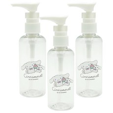 뷰티홈 시나모롤 펌프 공용기 100ml, 혼합색상, 3개