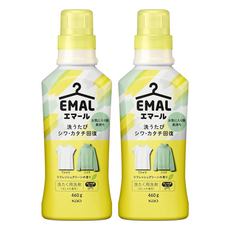Kao 花王 EMAL 精致洗 精緻衣物專用香氛洗衣精 植物清香 黃色, 460g, 2瓶