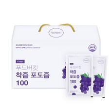 푸드버킷 착즙 포도즙 100, 90ml, 30팩, 30개