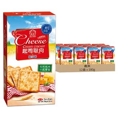 義美 起司取向蘇打餅乾, 180g, 12盒