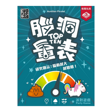 TWO PLUS 灣加遊戲 腦洞量表 14歲以上 4-9人, 多色, 1盒