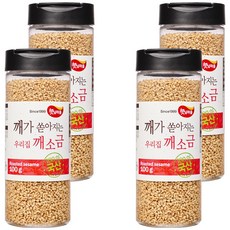 햇님마을 국산 100% 깨가 쏟아지는 우리집 깨소금, 100g, 4개