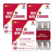 코오롱제약 혈당컷 슬림 다이어트, 60정, 3개