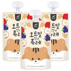 Little Spoon 燕麥纖泥, 蘋果藍莓燕麥口味, 3包, 100g