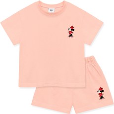 Little rabbit 兒童透氣迪士尼短袖Kkomi米妮上下褲裝套組