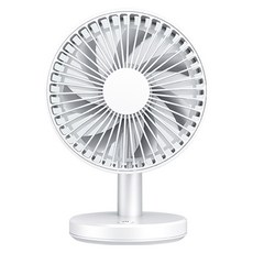 몬스터엑센 WINDY ZERO 무선 탁상형 USB 충전식 저소음 선풍기, 화이트, APL-266