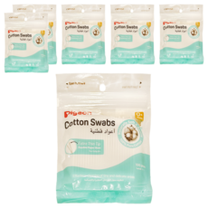 pigeon 貝親 細軸棉棒 補充, 100支, 6包