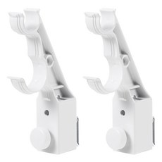 comet 免打孔卡夾式窗簾桿支架 14 x 10cm, 白色, 2個