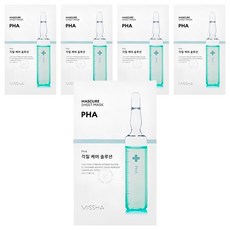 MISSHA Mascure 角質護理PHA 面膜, 5片, 1入
