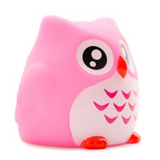 예꼬맘 LED 프렌즈 목욕놀이 완구, 부엉이(핑크), 1개