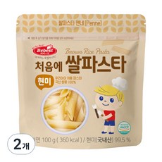 베베스트 처음에 쌀파스타 현미, 100g, 2개