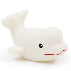 예꼬맘 LED 프렌즈 목욕놀이 완구, 벨루가돌고래(화이트), 1개