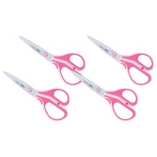 3D魔利剪 弧面防沾黏剪刀 60055, 粉色, 4支