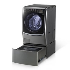 LG전자 트롬 트윈워시 드럼세탁기 F21VDATM 21kg 방문설치, F21VDAT, F4VC, 스테인리스 실버