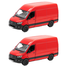 KiNSMAR Mercedes-Benz Sprinter 迷你車系列 隨機出貨, 2個
