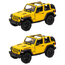 KiNSMAR 2018 Jeep 牧馬人敞篷迷你模型車公仔, 2個