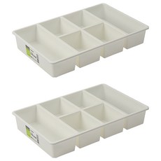 KEYWAY 聯府 你可綜合6格收納盒 (文具收納、飾品收納、桌面整理), TLR-204, 2個