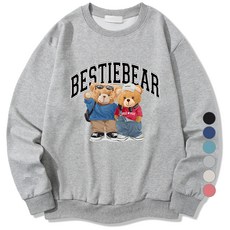 ILLUSO 特殊棉質標準 Bestie Bear 男女通用運動衫 基本版型