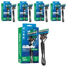 Gillette 吉列 正品 Ultra 刮鬍刀柄 + 刀片 2入組, 2入, 5套