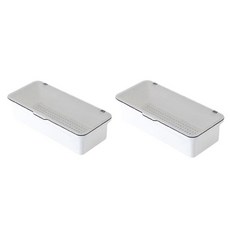 Clara化妝刷具收納筒, 白色, 2個