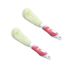세뇨르킴 찌든때 청소솔 강력 텀블러 세척 브러쉬, 레드, 2개