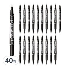 ZEBRA 斑馬牌 McKee 極細奇異筆, 黑色, 40個