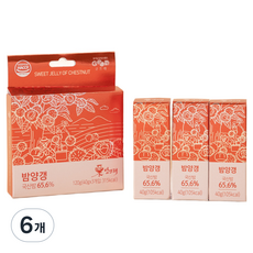 Bamtrae 栗子羊羹 3入, 120g, 6個