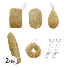 슈와츠코리아 수세미 주방 설거지 5종 세트 + 스텐고리 2p 세트, 2세트