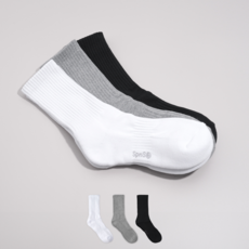 Sockpiens Deofresh 氣墊運動長筒束帶襪 3雙, 1套, 混色