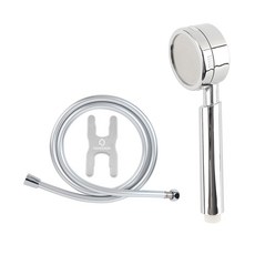 HOMEDAUM Monster增壓蓮蓬頭+防水垢淋浴軟管1.5m組, 1組, 混色