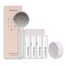 Aqua Duo 淨水器淋浴 SF-580R + 補充過濾器 4p + ACF 頭過濾器套裝, 1套