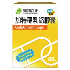GT&F 加特福生技 乳鉻膠囊, 60顆, 0.4g, 1盒