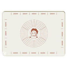 ANTIAN 食品級和麵墊子/不粘桿麵墊/包餃子點心烘焙墊/加厚矽膠揉麵墊 米灰色, 1個