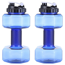 순잠 무게조절 물아령 워터 덤벨 2200ml 블루, 2개