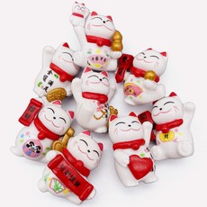 招財貓造型磁鐵 8入組, 混色