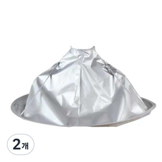 可折疊美容禮服鏤空, 銀, 2個