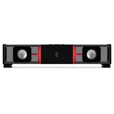 지클릭커 슈퍼히어로 트랜스 RGB 페어런트 우퍼 컴퓨터 사운드바, g-shot, 블랙