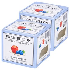 프레벨롱 국산 과일퓨레, 사과블루베리, 200g, 2개