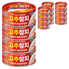 사조참치 고추참치 안심따개, 150g, 16개