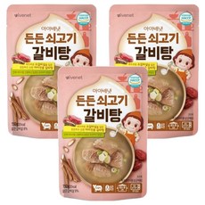 아이배냇 유아용 국, 든든 쇠고기 갈비탕, 150g, 3개