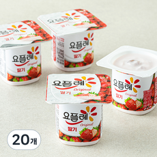 요플레 오리지널 딸기, 85g, 20개