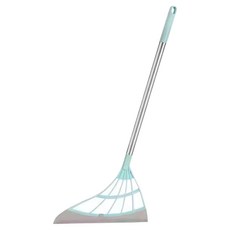 蘿林嚴選 乾濕兩用 不沾毛髮可刮水掃把 TPR軟刮頭 輕便易操作, 綠色, 1支