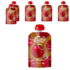 네추럴누바 유기농 생과일 누바 푸루라 짜먹는 퓨레, 사과, 100g, 6개