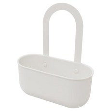 ECHO 金屬 可掛水龍頭小物置物籃, 白色, 1個